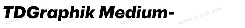 TDGraphik Medium字体转换 TDGraphik Medium字体转换